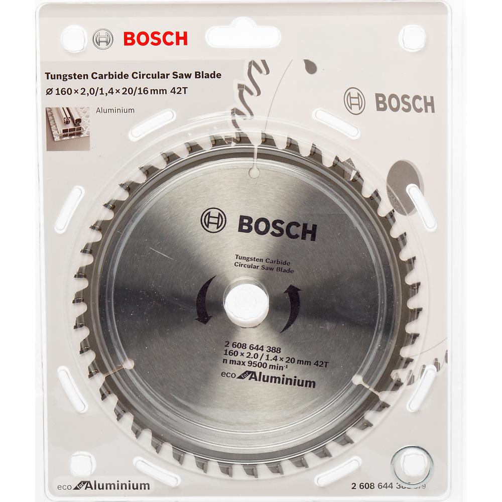 Диск пильный по алюминию Bosch ECO 160х20мм 42T (388) — Фото 1